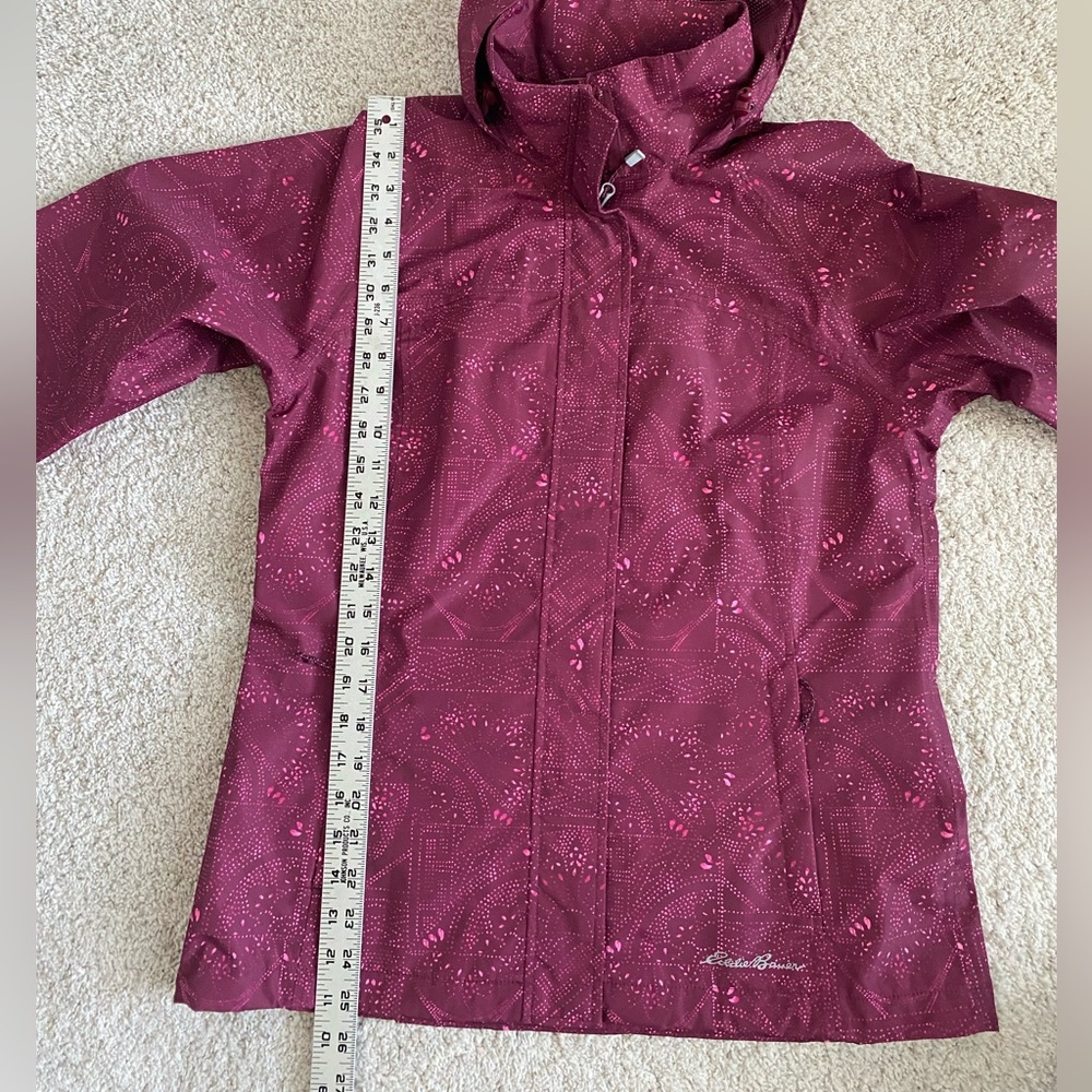 Eddie Bauer Berry Hooded Rain Jacket Outdoor, Hiking, Adventure, Ski - Picture 8 of 8